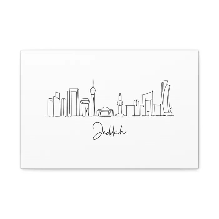 Jeddah Skyline Canvas Print