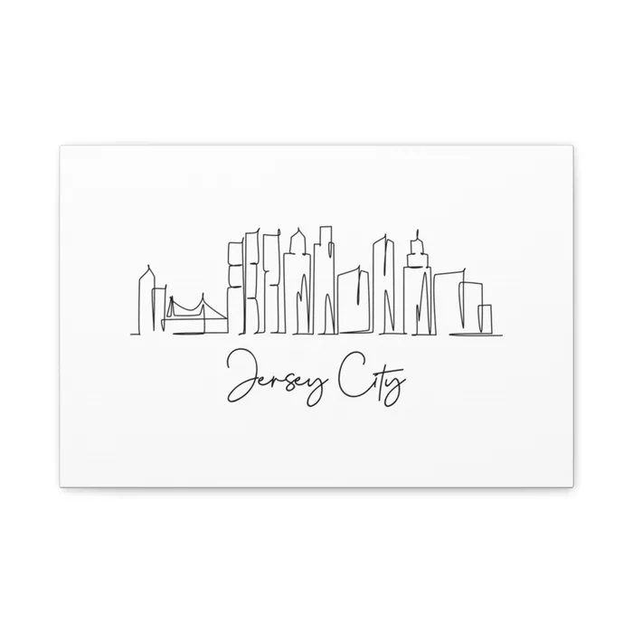 Jersey City Skyline Canvas Print