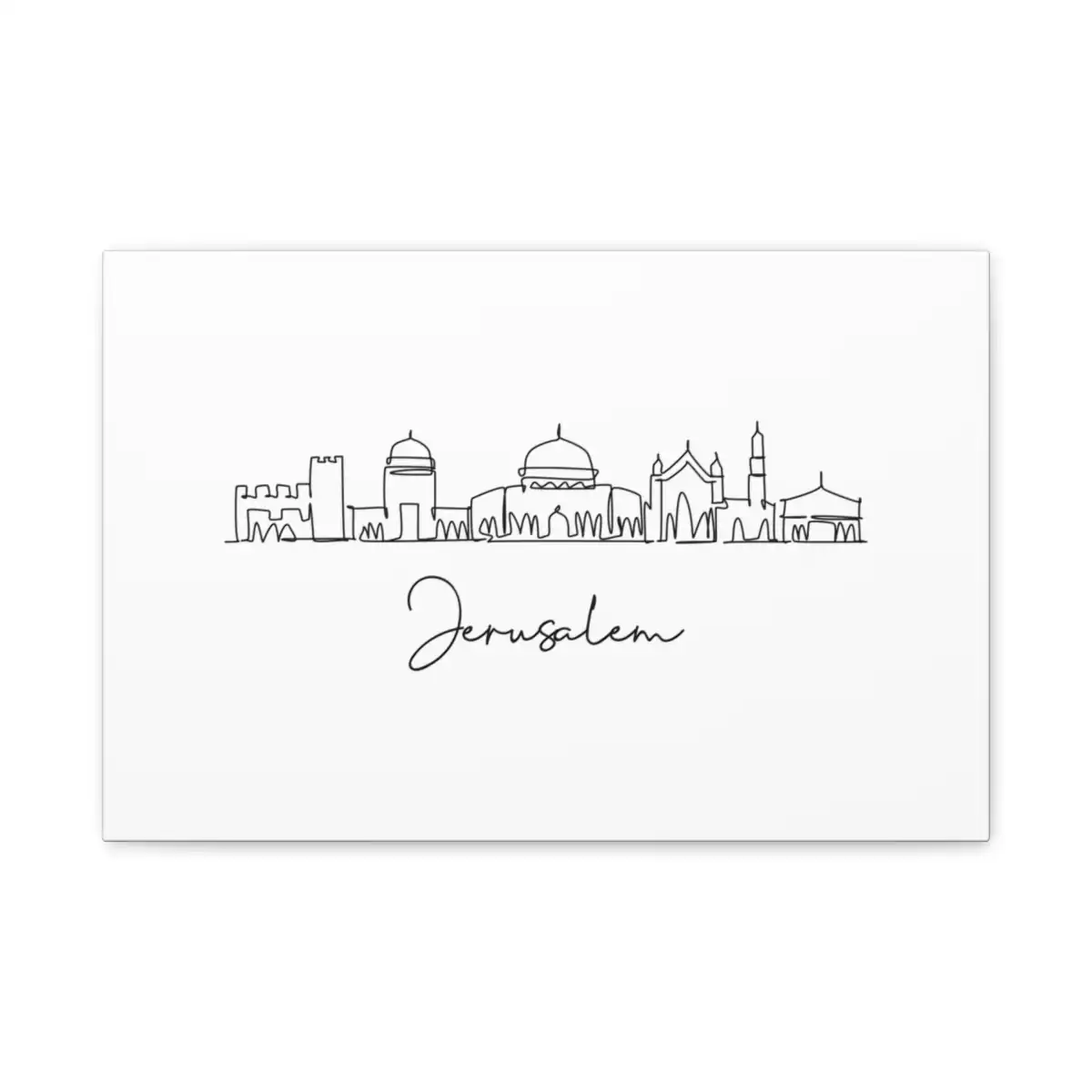 Jerusalem Skyline Canvas Print