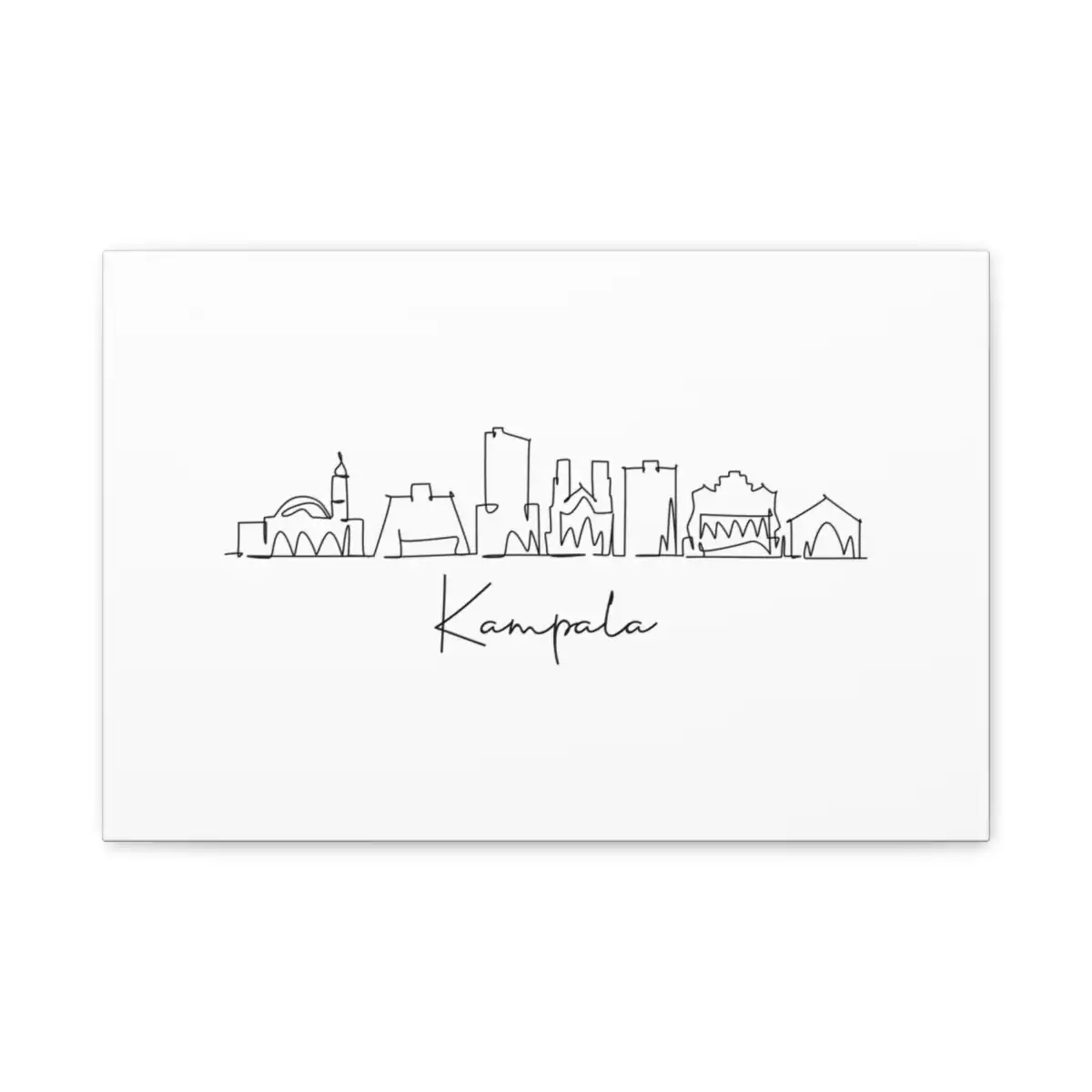 Kampala Skyline Canvas Print