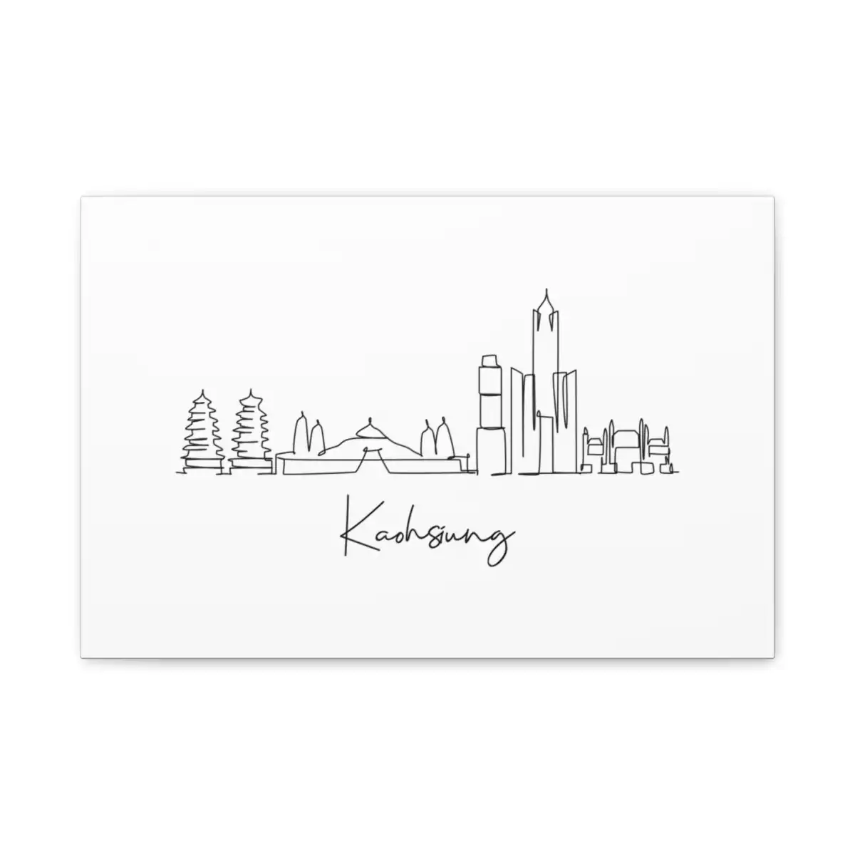 Kaohsiung Skyline Canvas Print