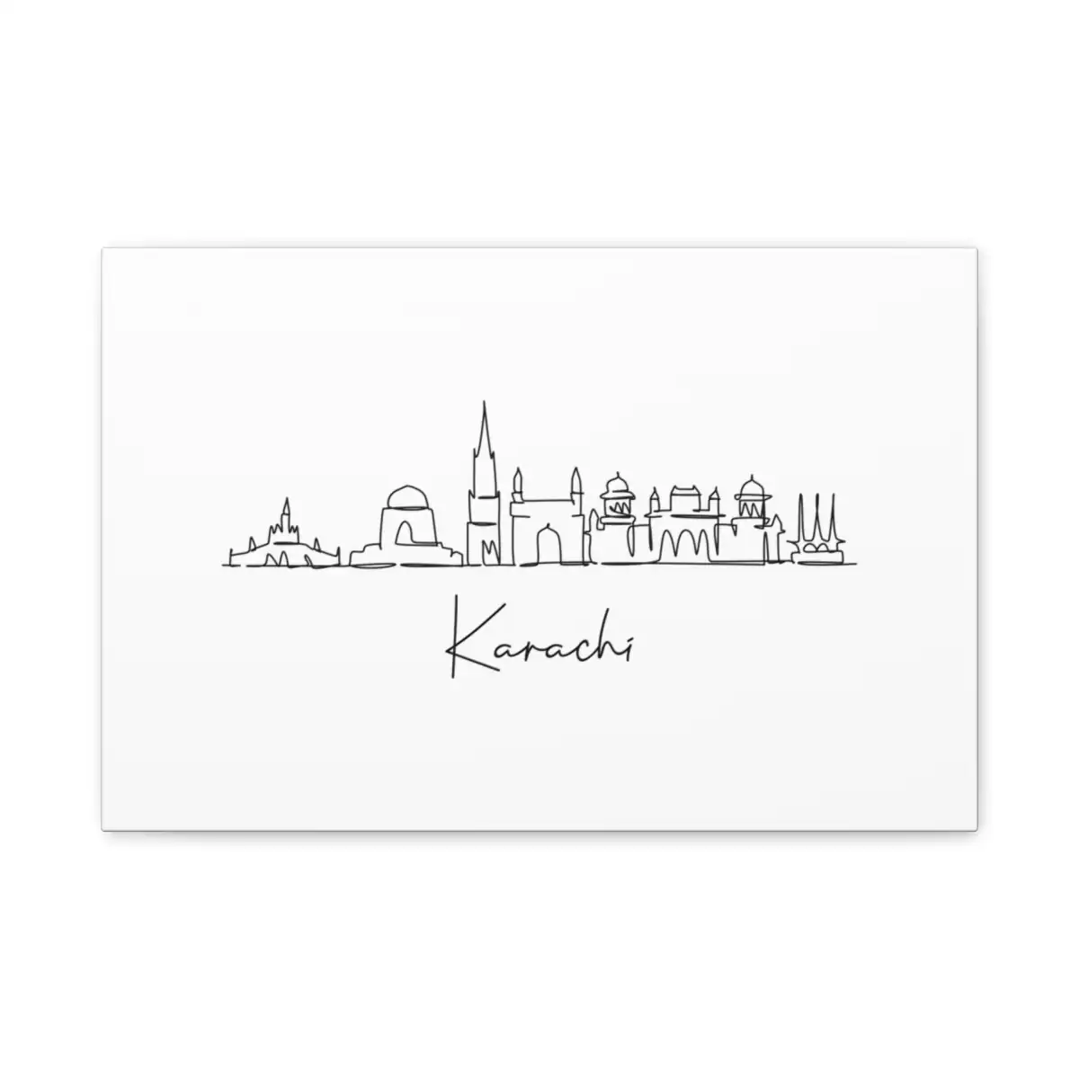 Karachi Skyline Canvas Print