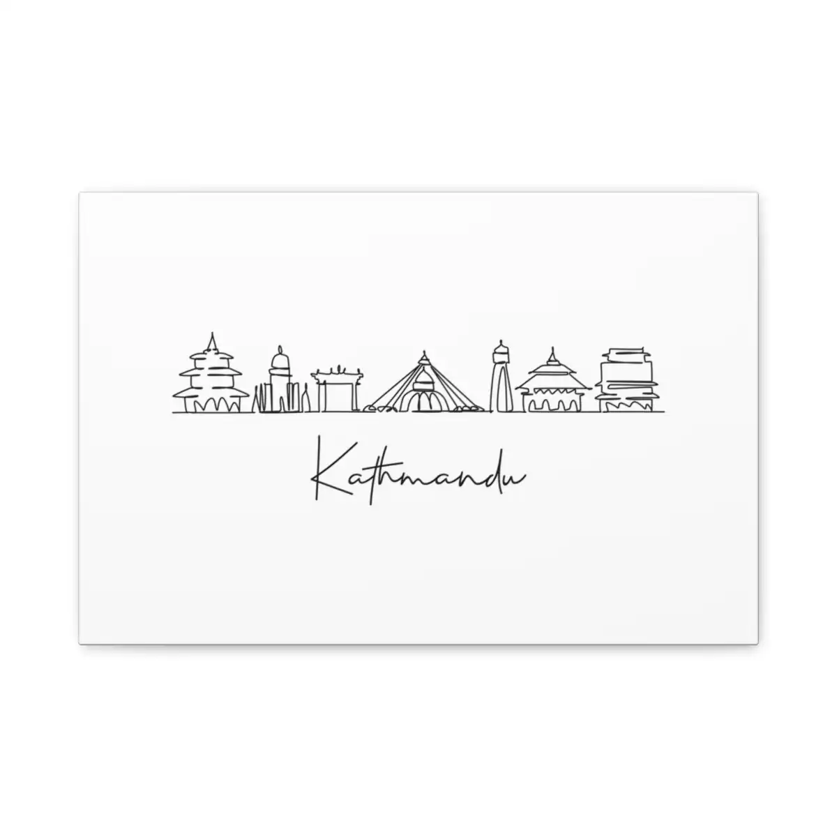 Kathmandu Skyline Canvas Print