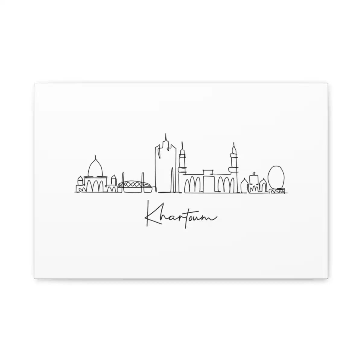 Khartoum Skyline Canvas Print