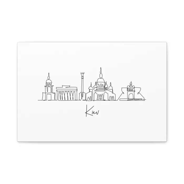 Kiev Skyline Canvas Print