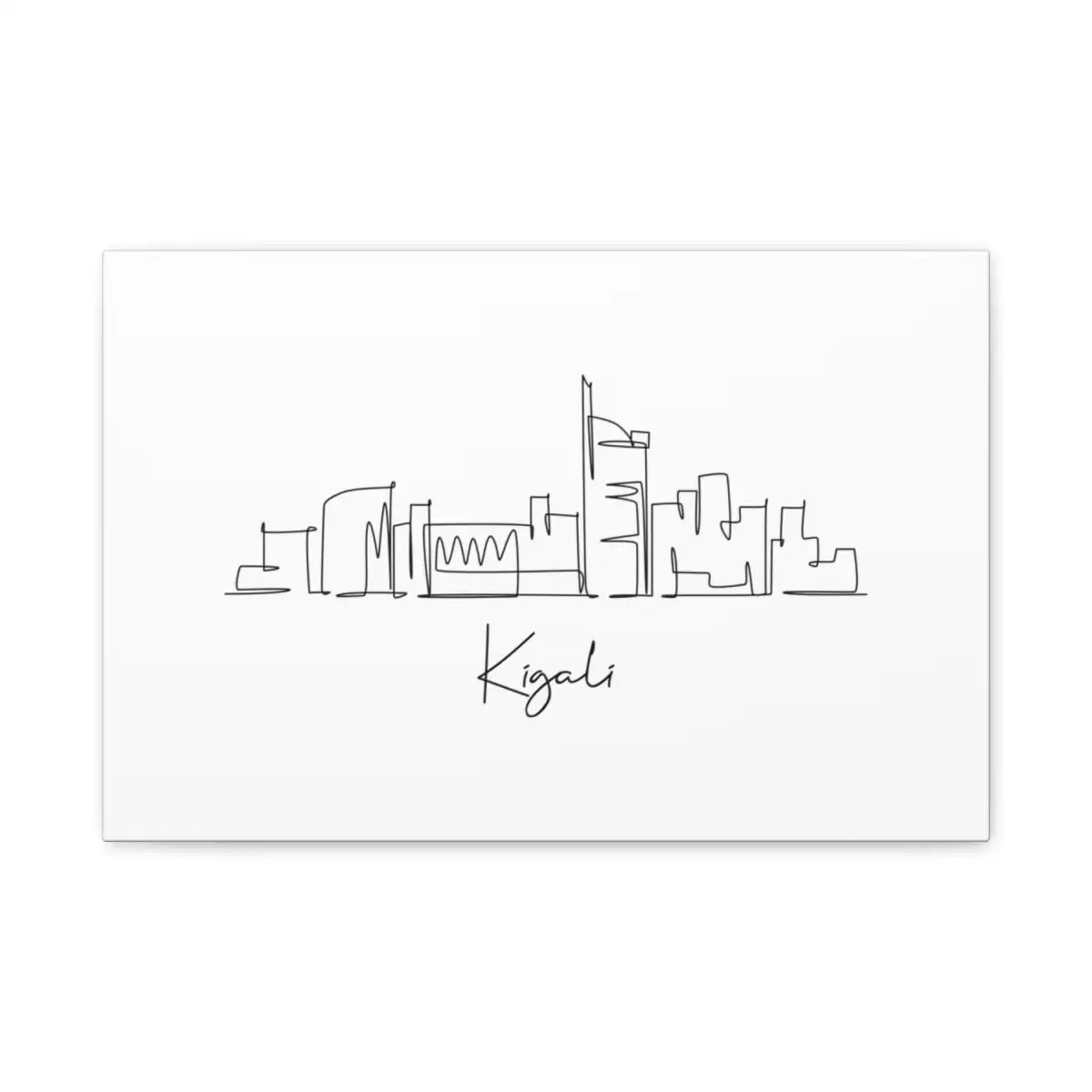 Kigali Skyline Canvas Print