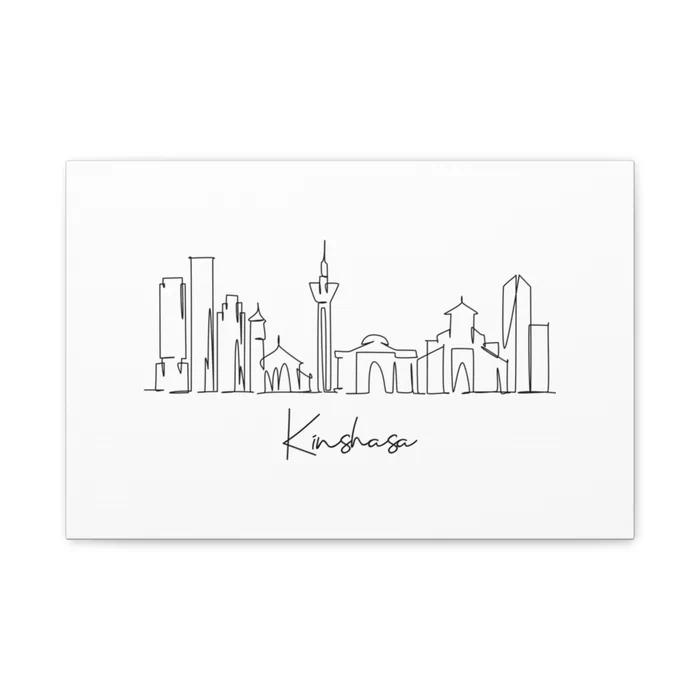 Kinshasa Skyline Canvas Print