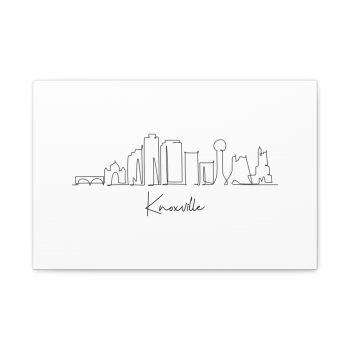 Knoxville Skyline Canvas Print