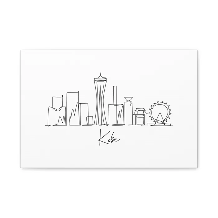 Kobe Skyline Canvas Print