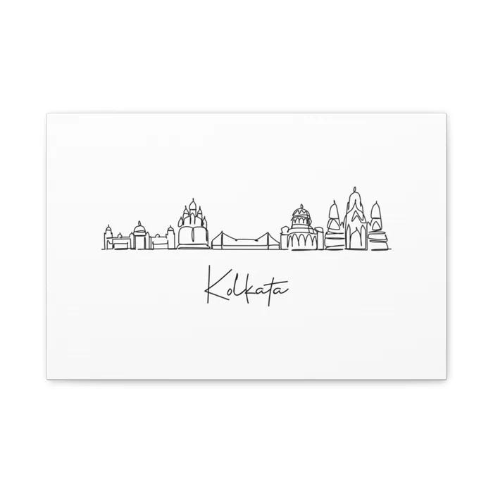 Kolkata Skyline Canvas Print
