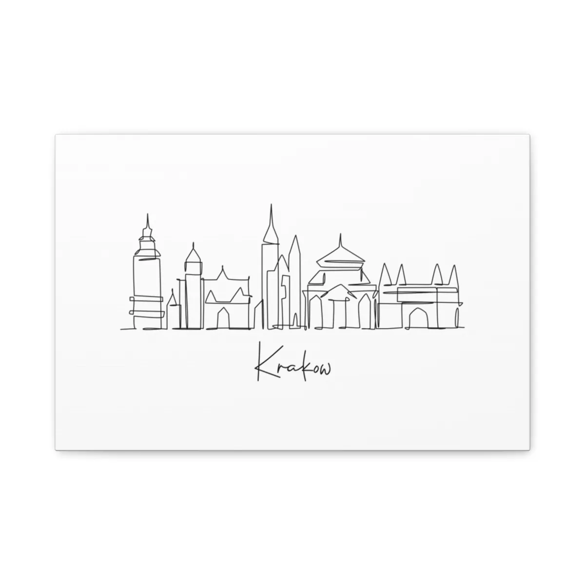 Krakow Skyline Canvas Print