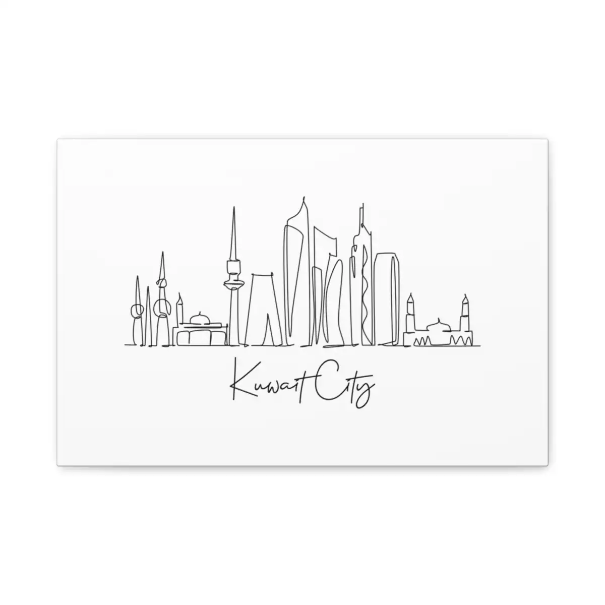 Kuwait City Skyline Canvas Print