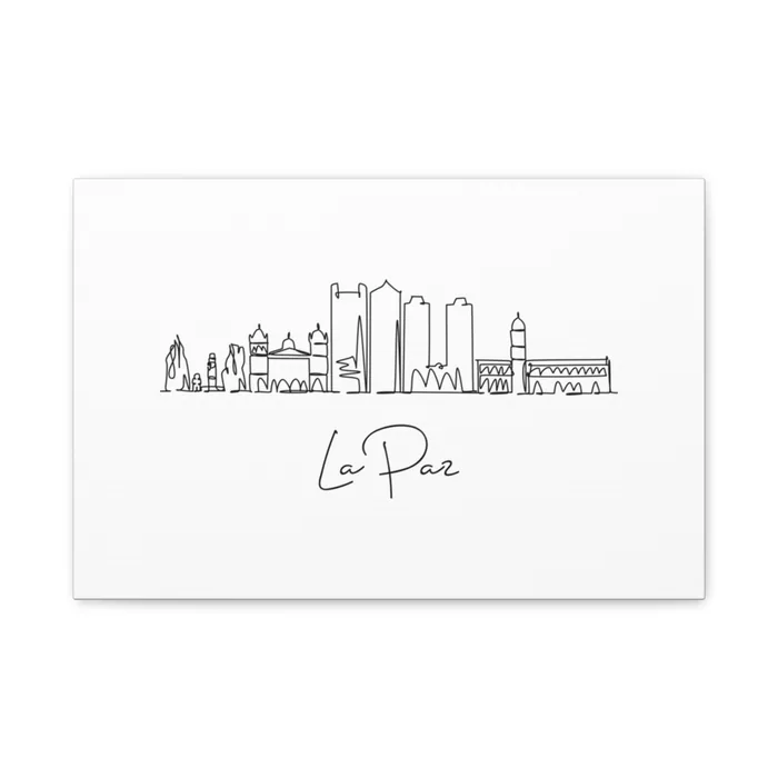 La Paz Skyline Canvas Print