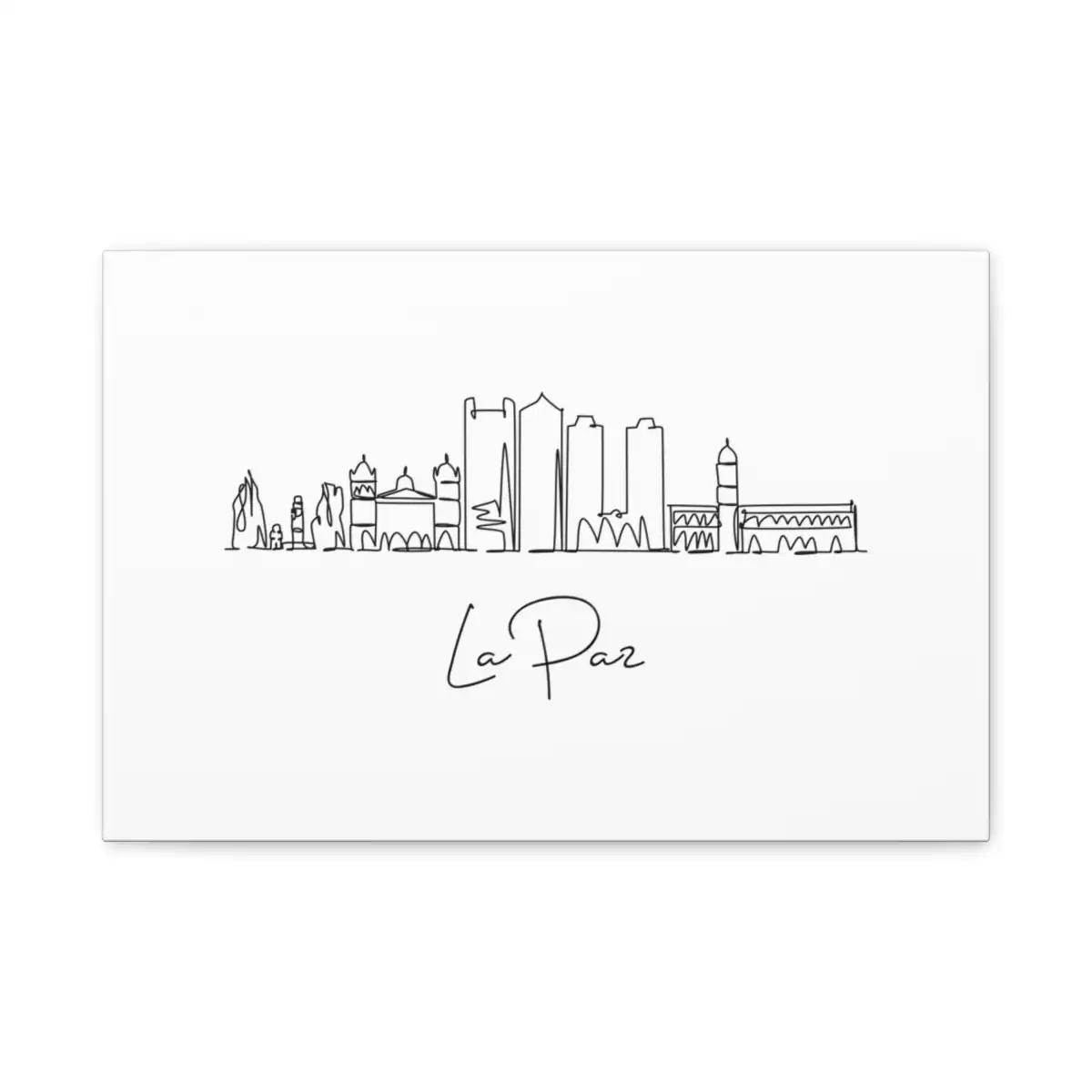 La Paz Skyline Canvas Print