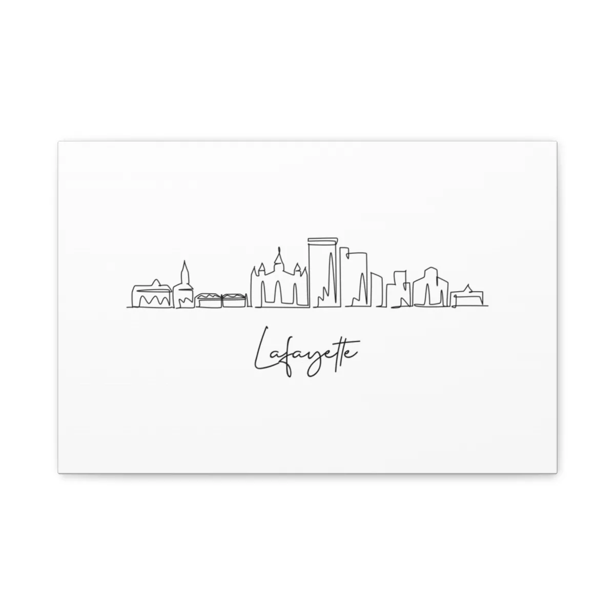 Lafayette Skyline Canvas Print