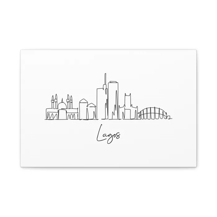 Lagos Skyline Canvas Print