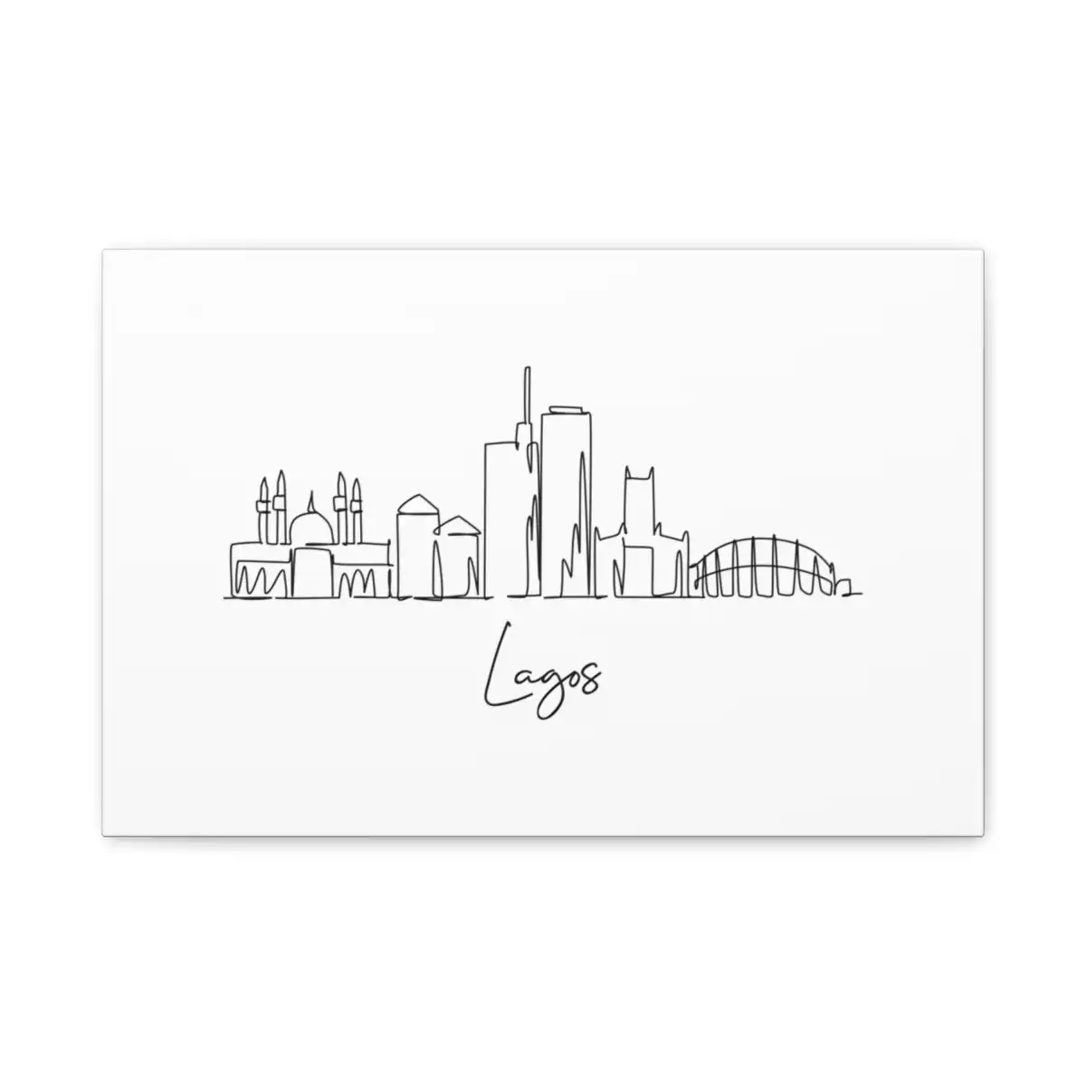 Lagos Skyline Canvas Print