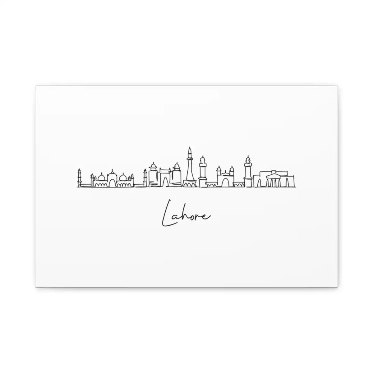 Lahore Skyline Canvas Print