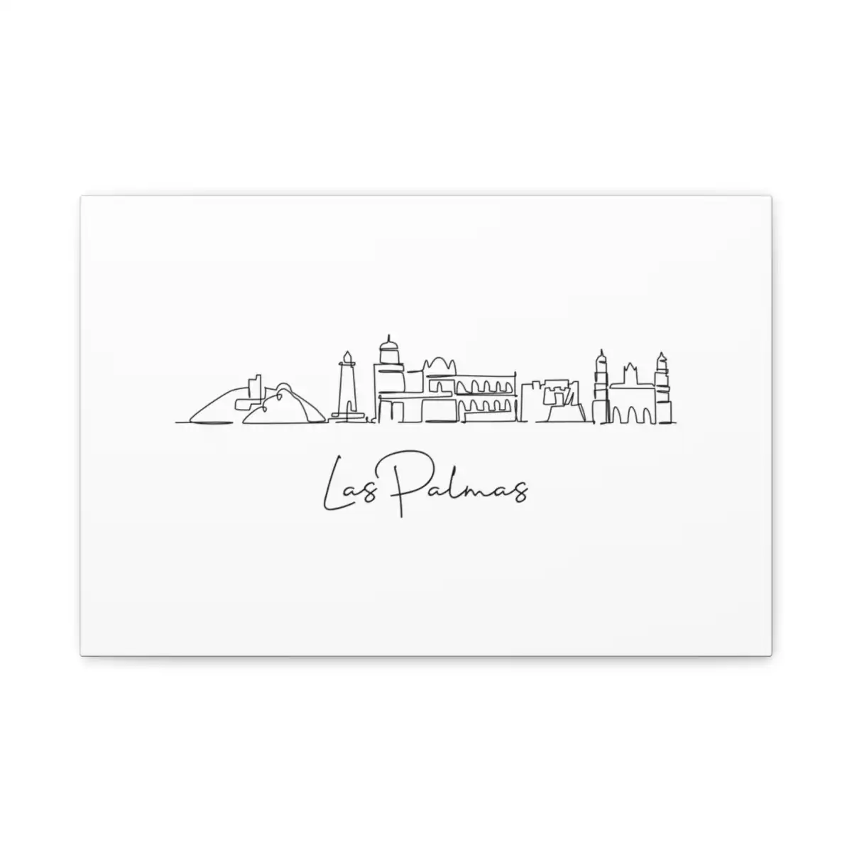 Las Palmas Skyline Canvas Print