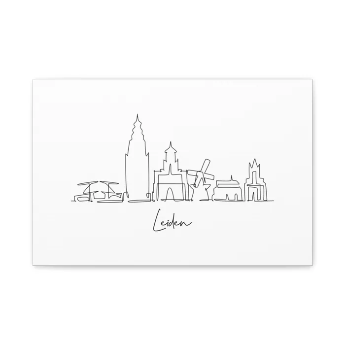 Leiden Skyline Canvas Print