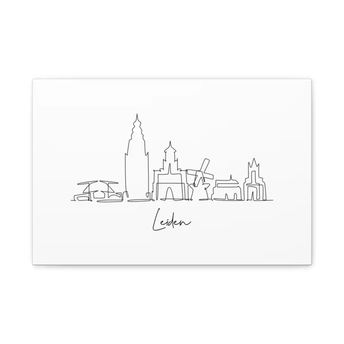 Leiden Skyline Canvas Print