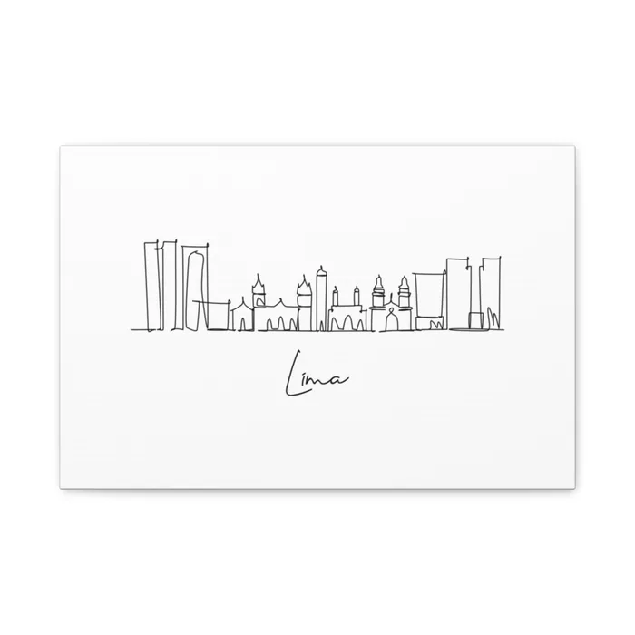 Lima Skyline Canvas Print