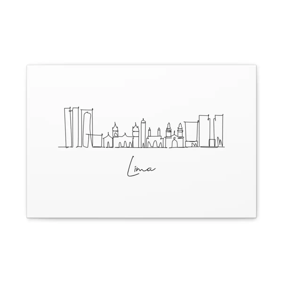 Lima Skyline Canvas Print