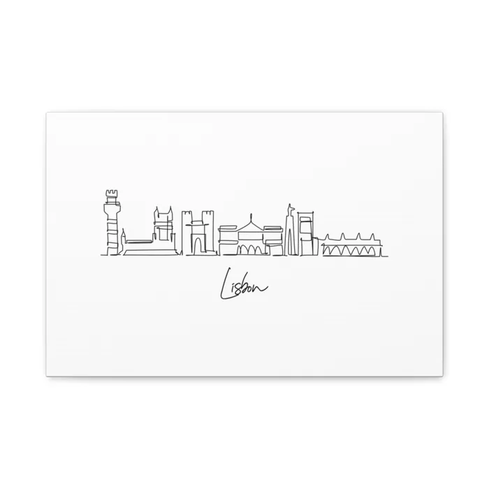 Lisbon Skyline Canvas Print