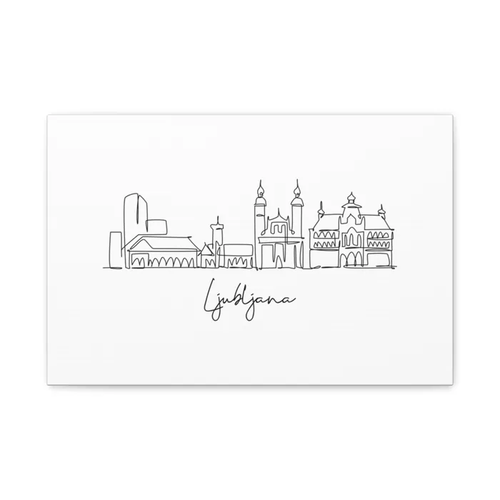 Ljubljana Skyline Canvas Print