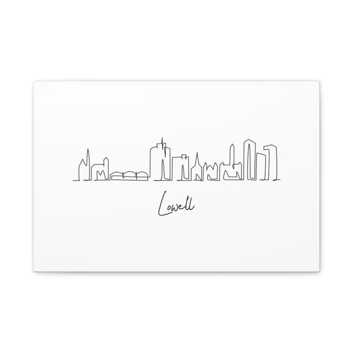 Lowell Skyline Canvas Print