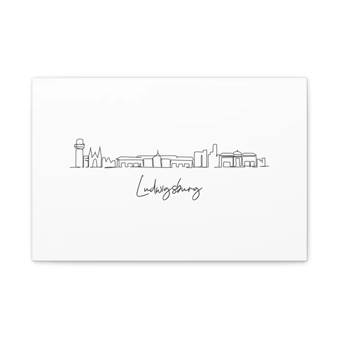 Ludwigsburg Skyline Canvas Print