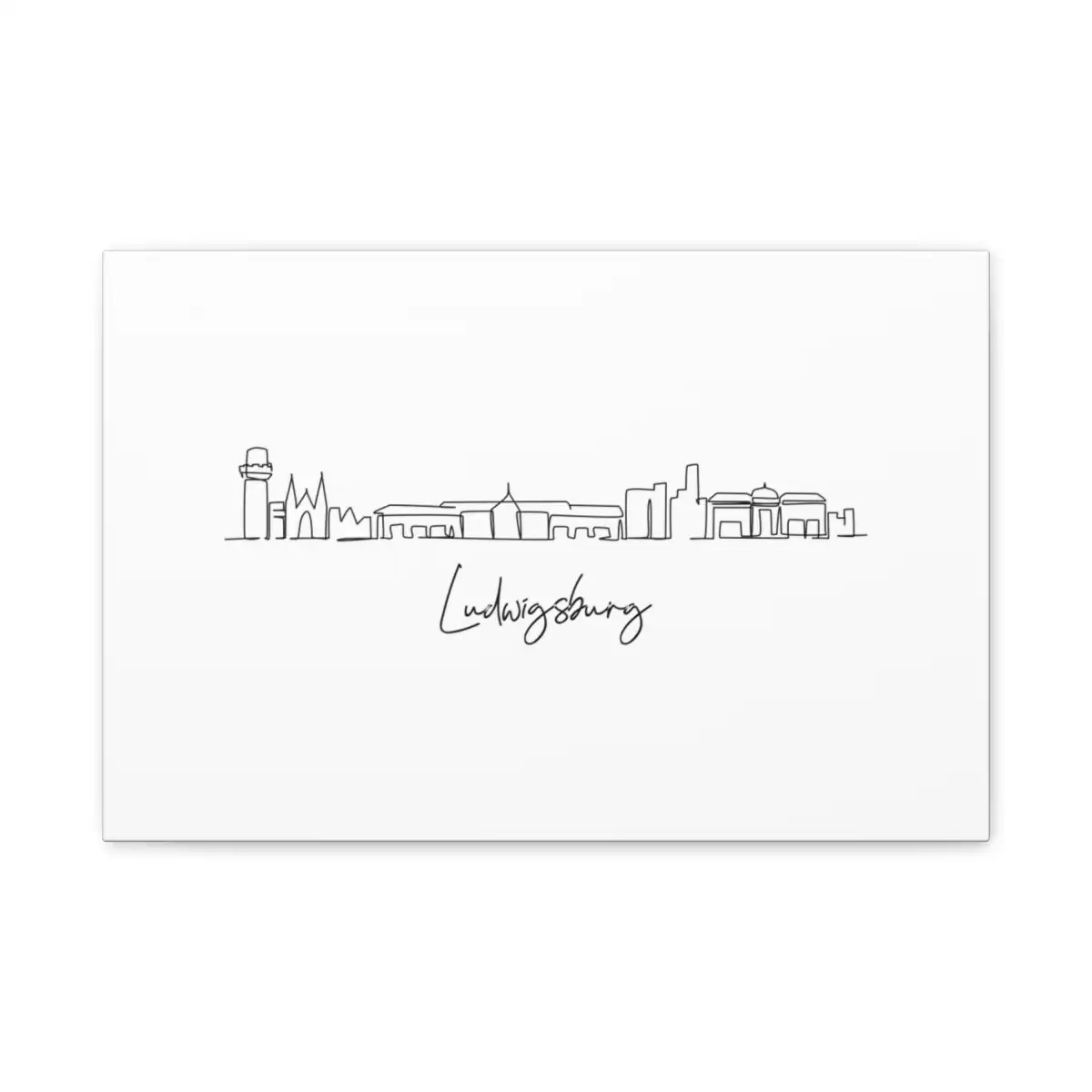 Ludwigsburg Skyline Canvas Print