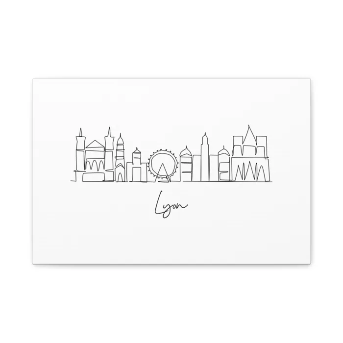 Lyon Skyline Canvas Print