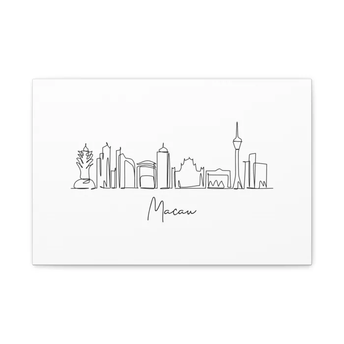 Macau Skyline Canvas Print