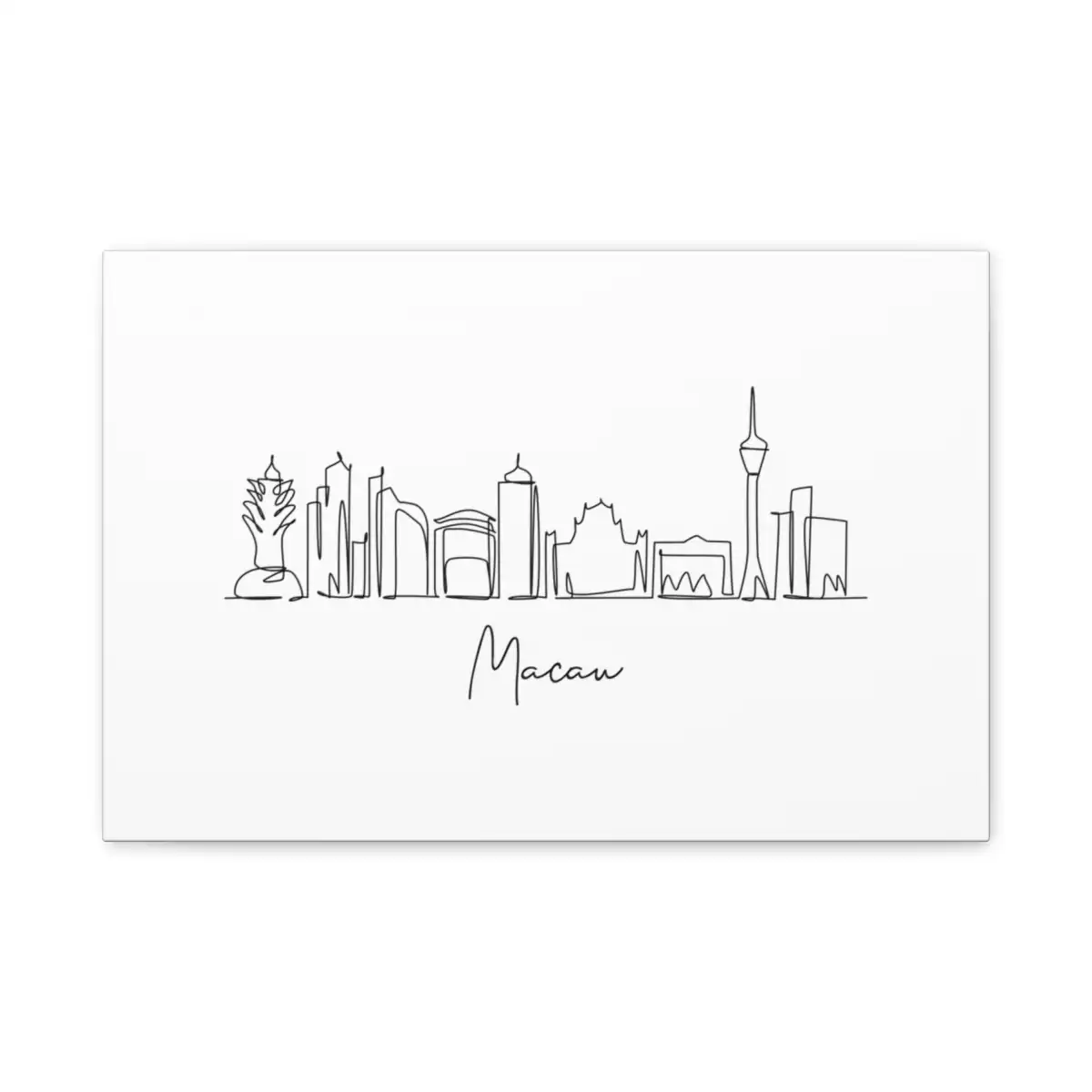 Macau Skyline Canvas Print