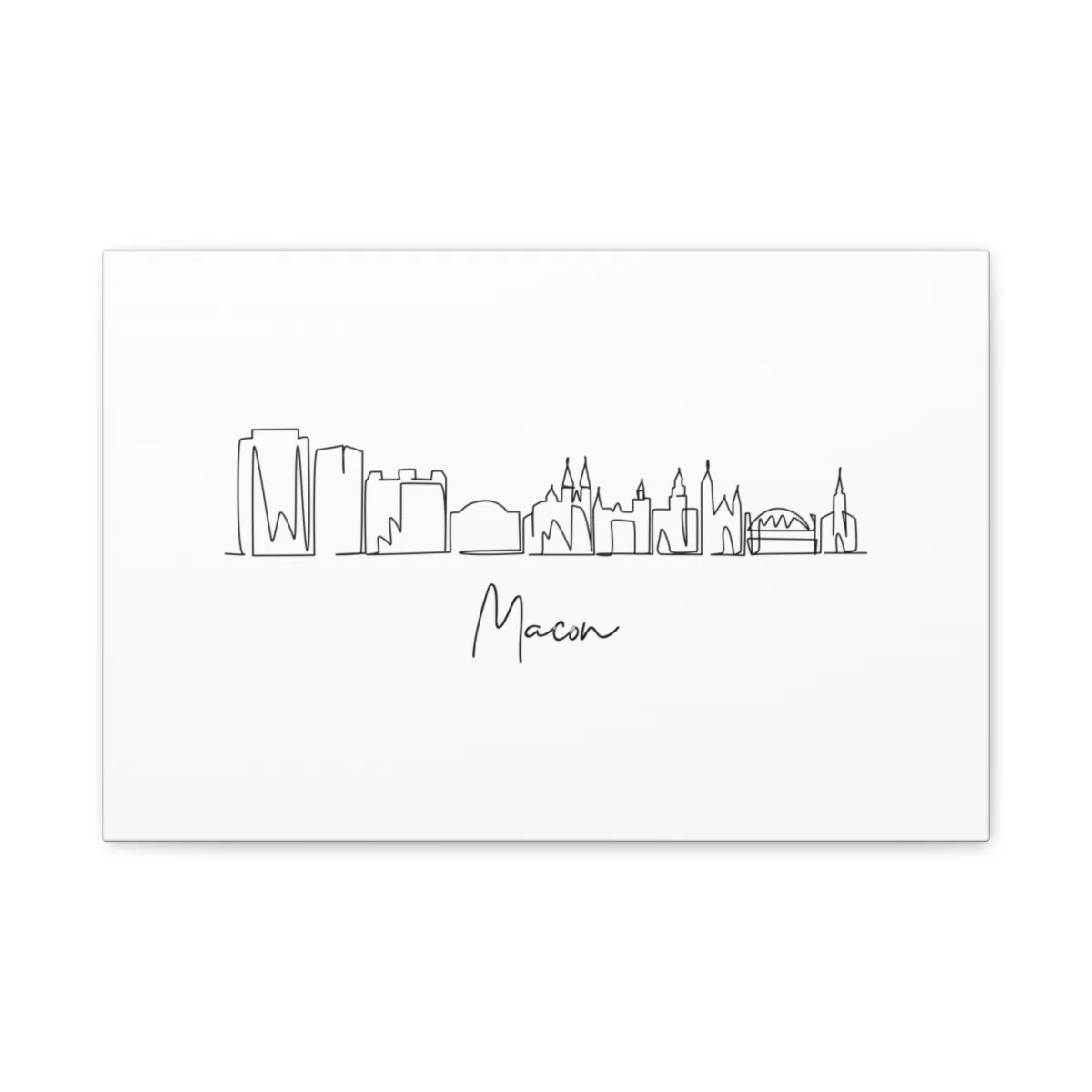 Macon Skyline Canvas Print