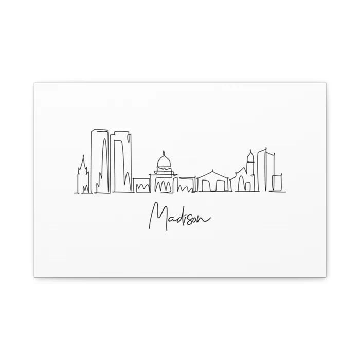Madison Skyline Canvas Print