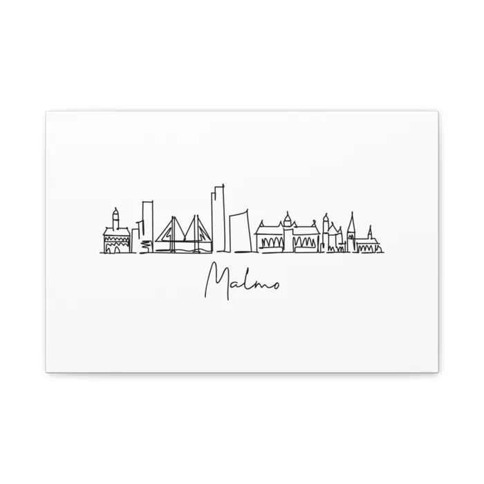 Malmo Skyline Canvas Print
