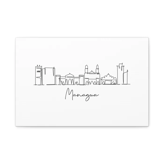 Managua Skyline Canvas Print