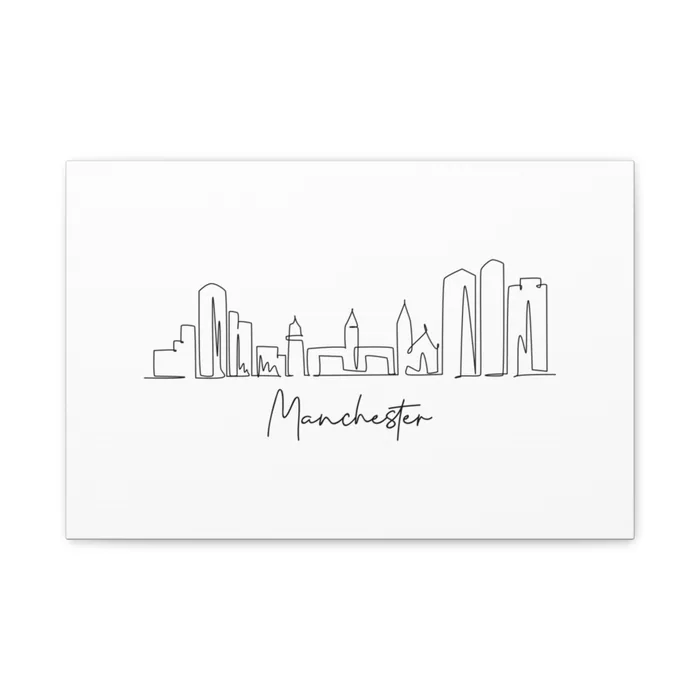 Manchester, New Hampshire Skyline Canvas Print