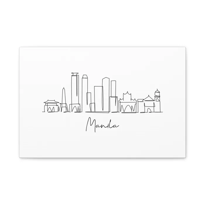 Manila Skyline Canvas Print
