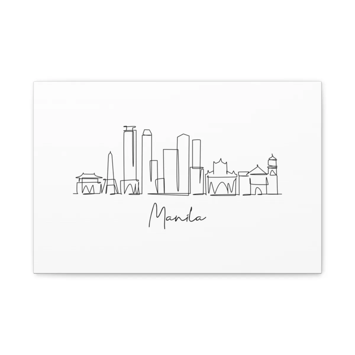 Manila Skyline Canvas Print