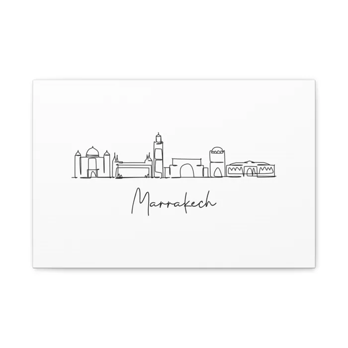 Marrakech Skyline Canvas Print