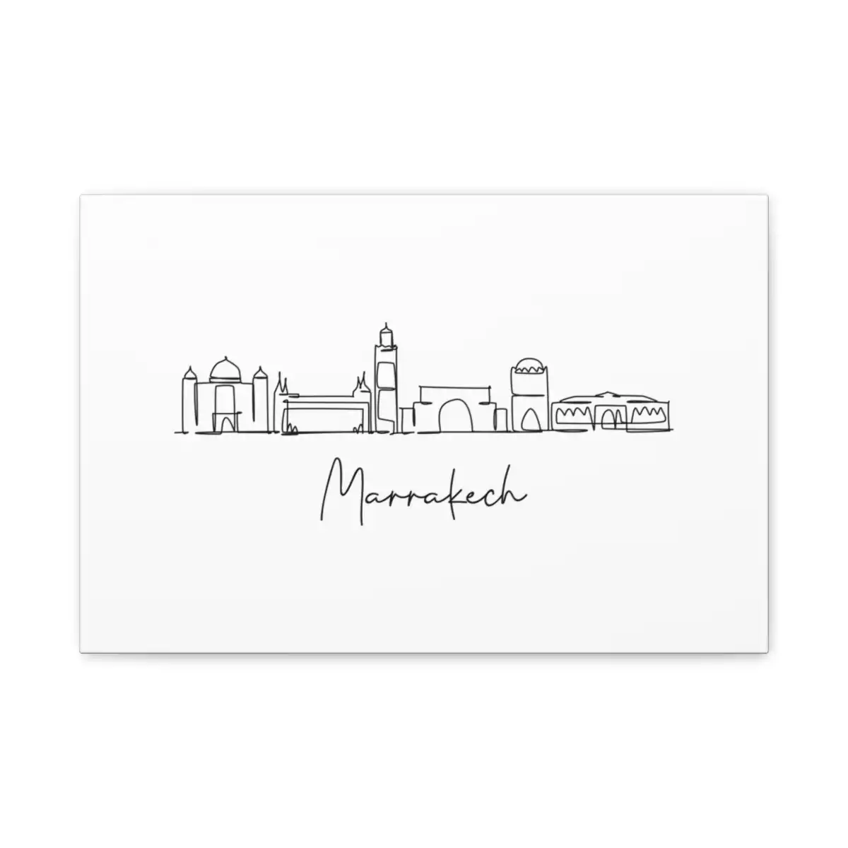 Marrakech Skyline Canvas Print