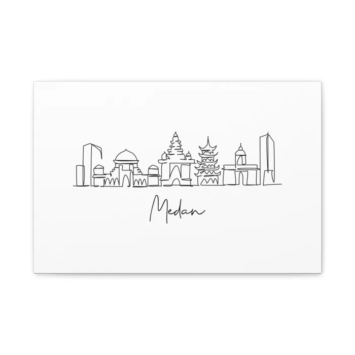 Medan Skyline Canvas Print
