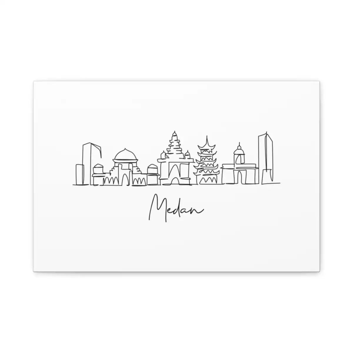 Medan Skyline Canvas Print