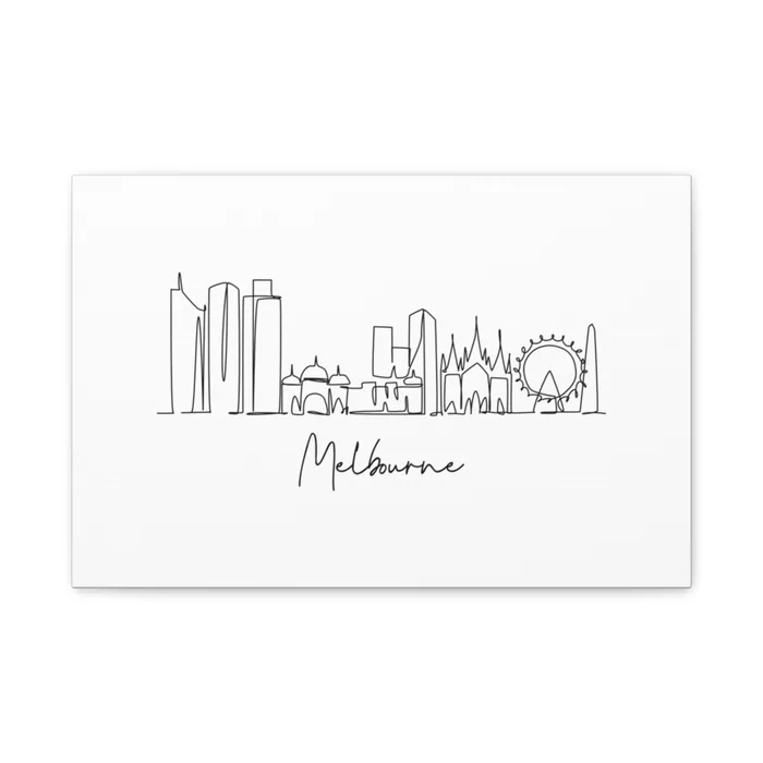 Melbourne Skyline Canvas Print
