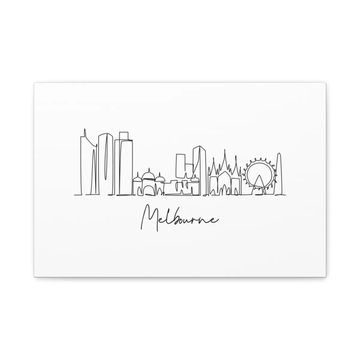 Melbourne Skyline Canvas Print