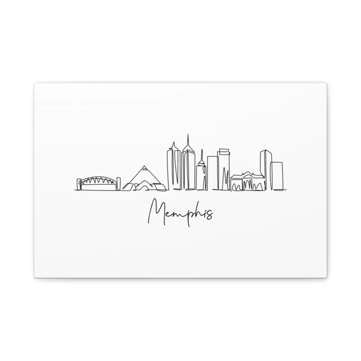 Memphis Skyline Canvas Print