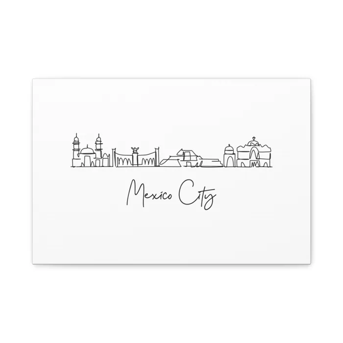 Mexico City Skyline Canvas Print